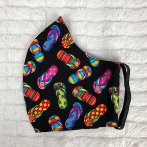 Flip flops unisex face mask